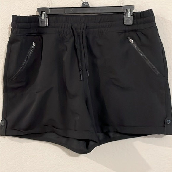 Tangerine Women Shorts XXL Black Stretch Workout Athleisure Loungewear Preppy - Picture 3 of 17